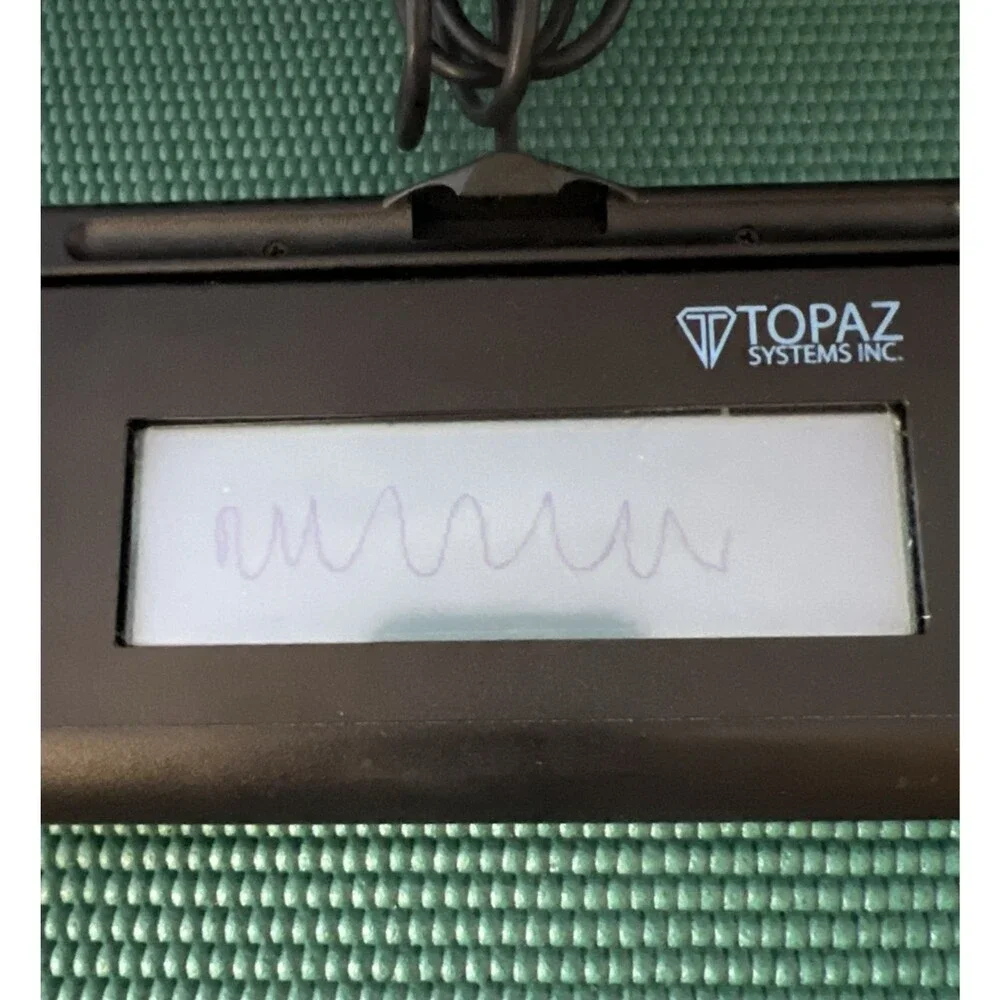 Topaz Systems LBK460 SignatureGem Signature Pad in Black (T-LBK460-HSB-R) Tested